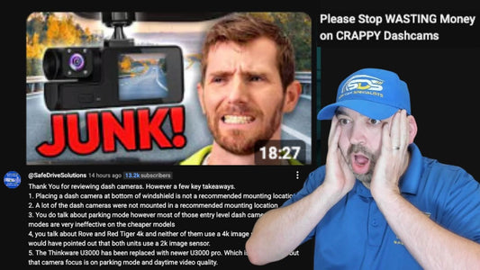 video thumbnail for 'Please Stop Wasting Money On Crappy Dash Cams | Response Video'