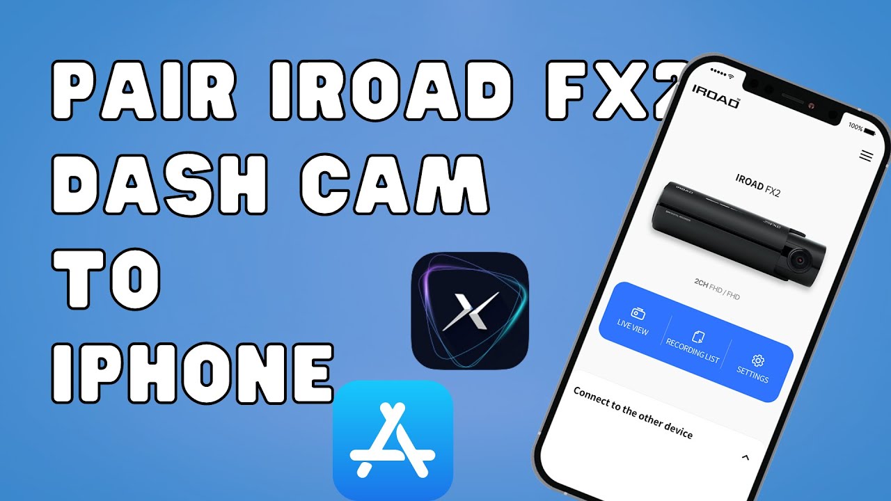 Load video: How to pair IROAD FX2 Dash Cam to IPhone