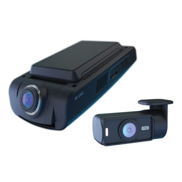 Vueroid dash cam front and rear